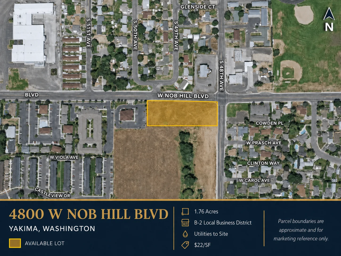 4800 W Nob Hill Blvd aerial property visual