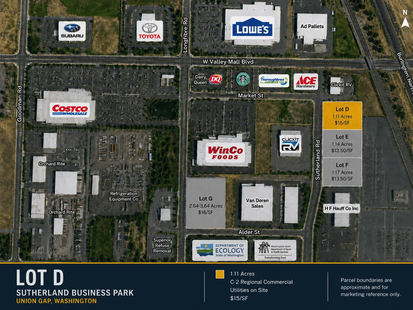 Lot D aerial property visual